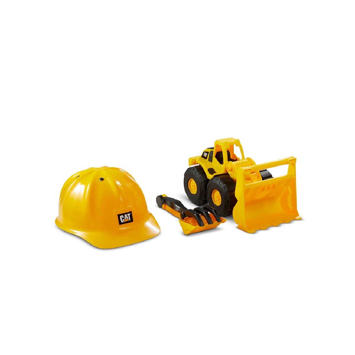 SET DE CONSTRUCCION CAT PALA CARGADORA Y CASCO - 2