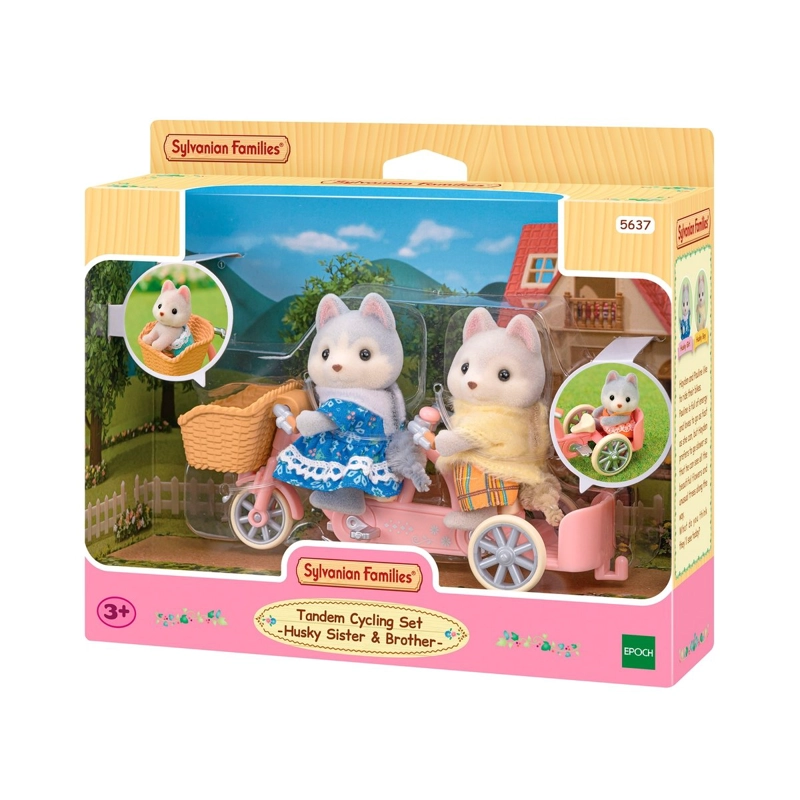 PLAYSET FIGURAS SYLVANIAN FAMILIES HERMANOS HUSKY TANDEM - 2