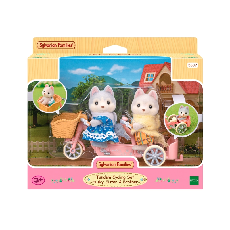 PLAYSET FIGURAS SYLVANIAN FAMILIES HERMANOS HUSKY TANDEM - 3