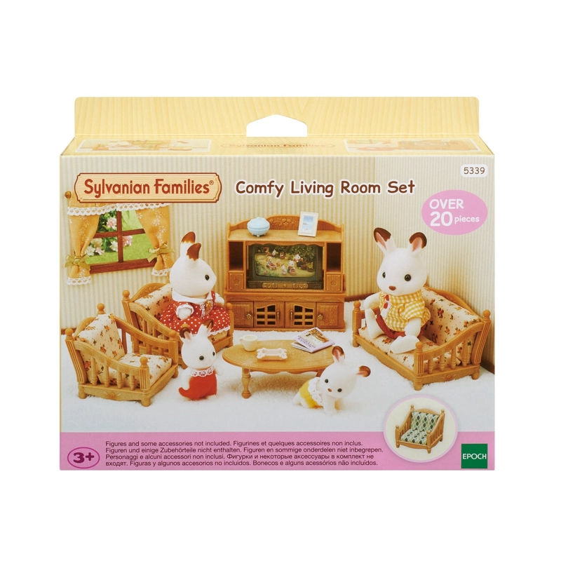 SET SALON HOGAR SYLVANIAN FAMILIES CON FIGURAS Y ACCESORIOS - 2