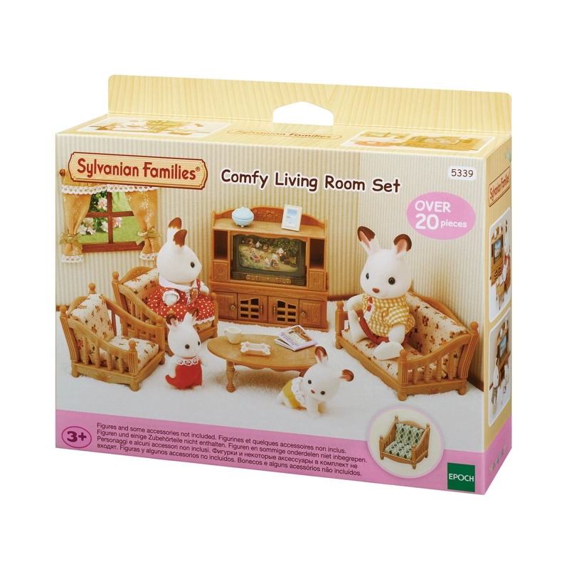 SET SALON HOGAR SYLVANIAN FAMILIES CON FIGURAS Y ACCESORIOS - 3
