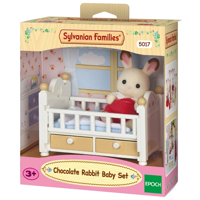 SET DE CUNA CREMA CONEJO CHOCOLATE  SYLVANIAN FAMILIES - 3