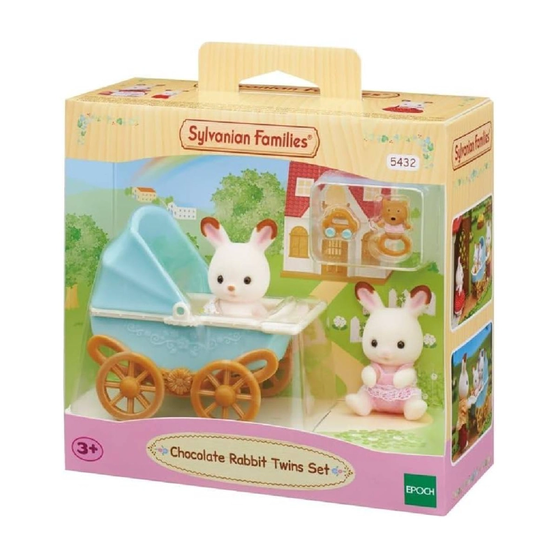 PLAYSET FIGURAS SYLVANIAN FAMILIES COCHECITO GEMELAR BEBE - 2