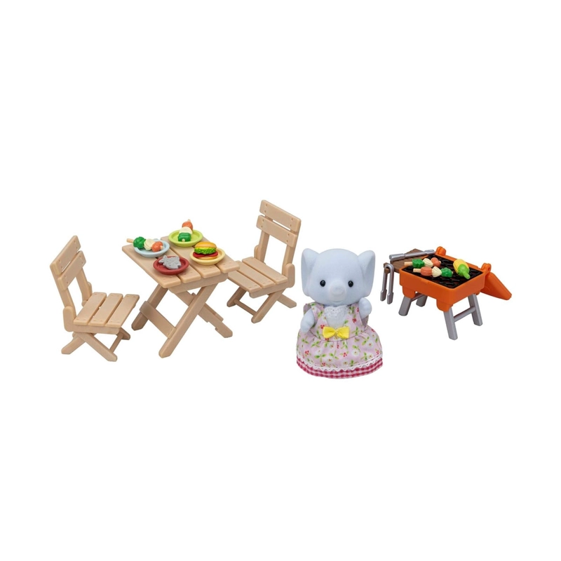 SET BARBACOA SYLVANIAN FAMILIES MIRIAM ELEFANTE FIGURAS - 1