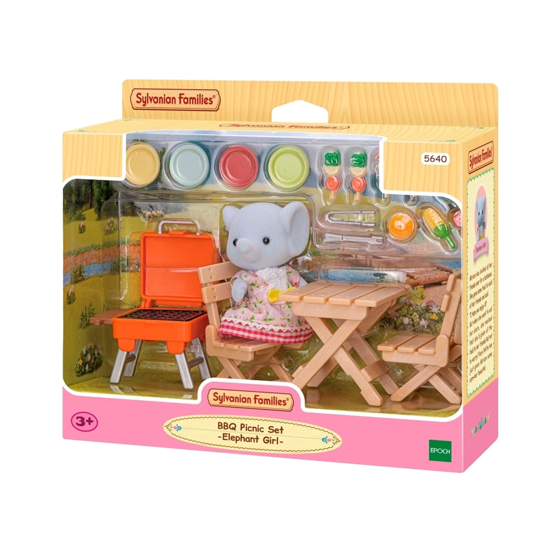SET BARBACOA SYLVANIAN FAMILIES MIRIAM ELEFANTE FIGURAS - 2