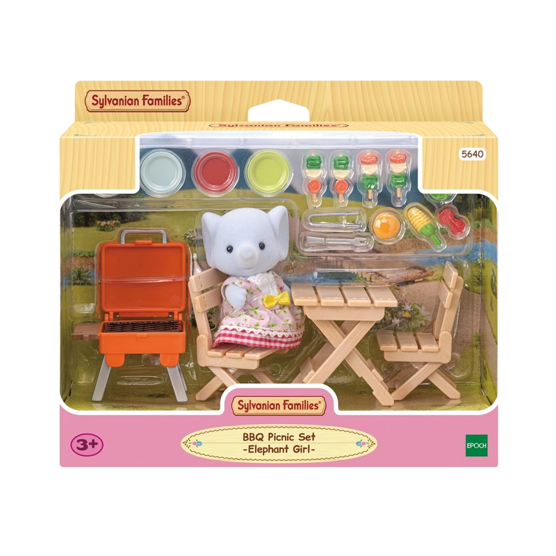 SET BARBACOA SYLVANIAN FAMILIES MIRIAM ELEFANTE FIGURAS - 3