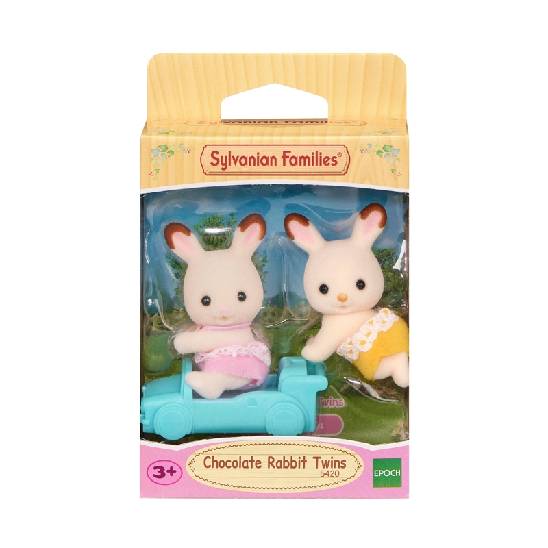 PLAYSET FIGURAS SYLVANIAN FAMILIES GEMELOS CONEJO CHOCOLATE - 2