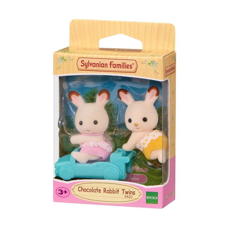 PLAYSET FIGURAS SYLVANIAN FAMILIES GEMELOS CONEJO CHOCOLATE - 3