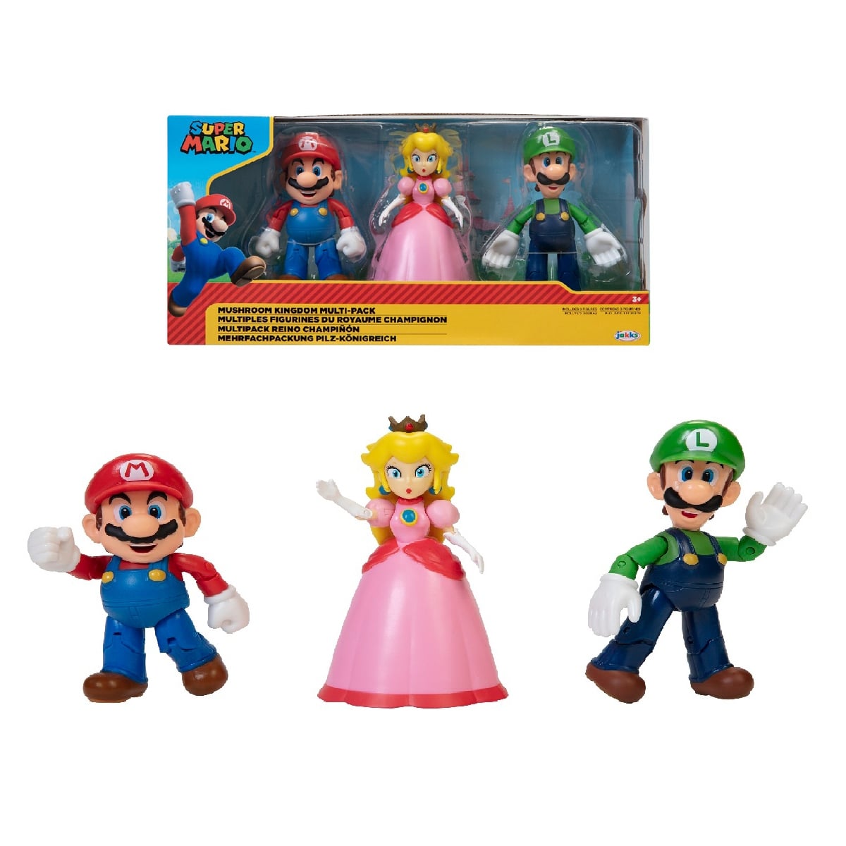 PACK FIGURA NINTENDO SUPER MARIO MUSHROOM KINGDOM X 9 CM - 1