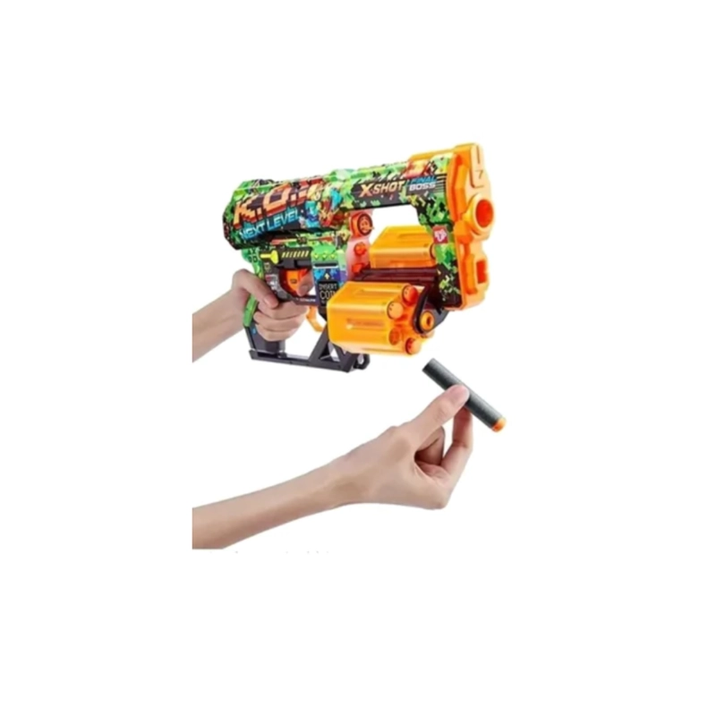 LANZA DARDOS X-SHOT DREAD SKINS CON 12 DARDOS K.O - 4
