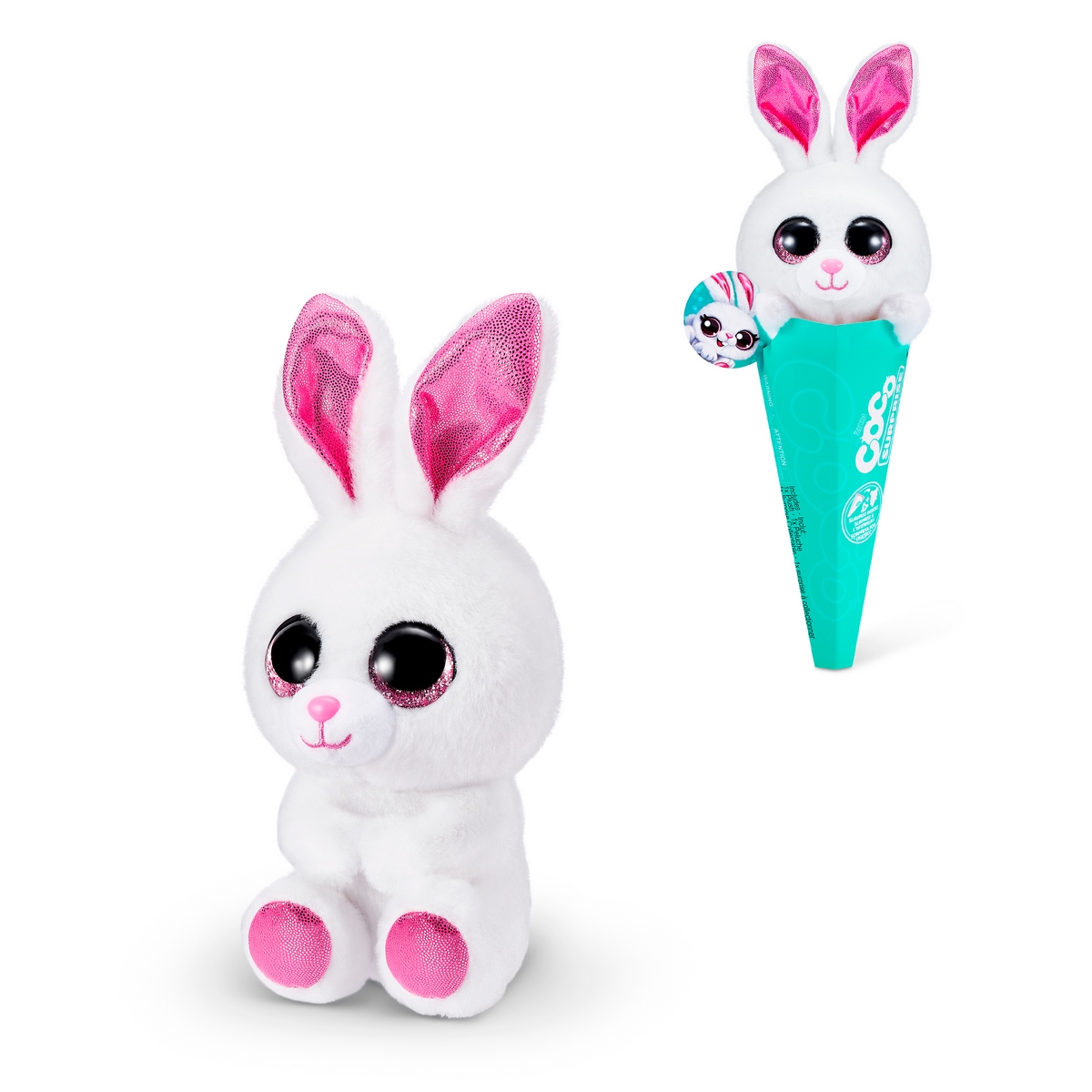 Pop Cones Rainbow - Peluche Sorpresa In Scatola Popcorn Con Braccialetto BFF - Profumato Alla Frutta