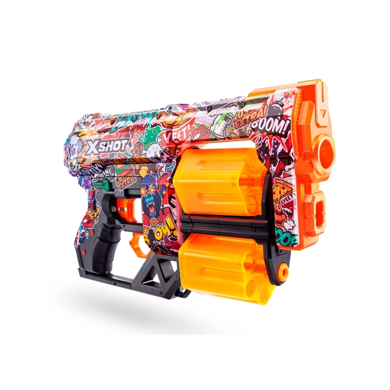 LANZADOR DE DARDOS X SHOT DREAD SKINS CON 12 DARDOS - SKETCH - 2