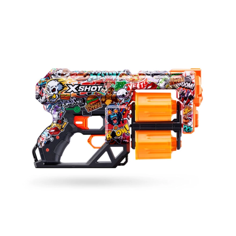 LANZADOR DE DARDOS X SHOT DREAD SKINS CON 12 DARDOS - SKETCH - 6