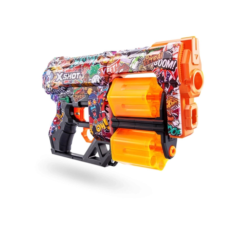 LANZADOR DE DARDOS X SHOT DREAD SKINS CON 12 DARDOS - SKETCH - 8