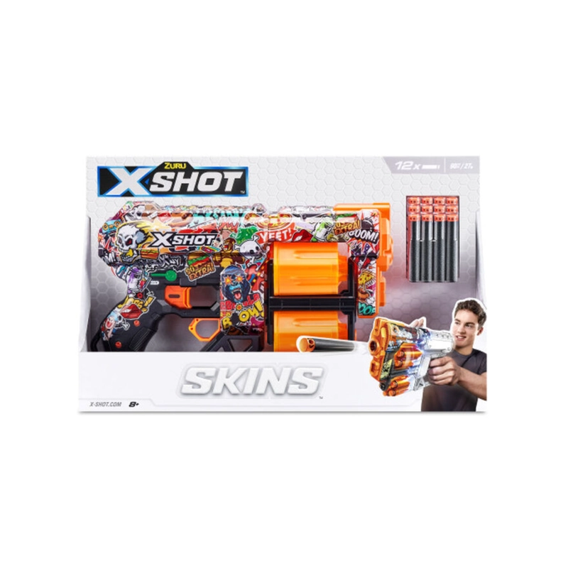 LANZADOR DE DARDOS X SHOT DREAD SKINS CON 12 DARDOS - SKETCH - 9