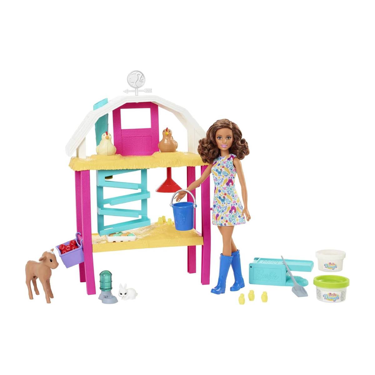 MUÑECA BARBIE MULTICOLOR SET DE DIVERSIÓN EN LA GRANJA - 4