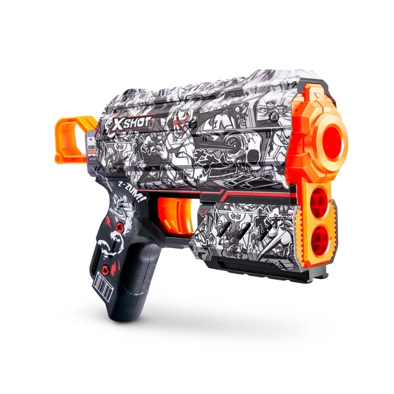 LANZA DARDOS X-SHOT FLUX SKINS CON 8 DARDOS ILLUSTRATE - 1