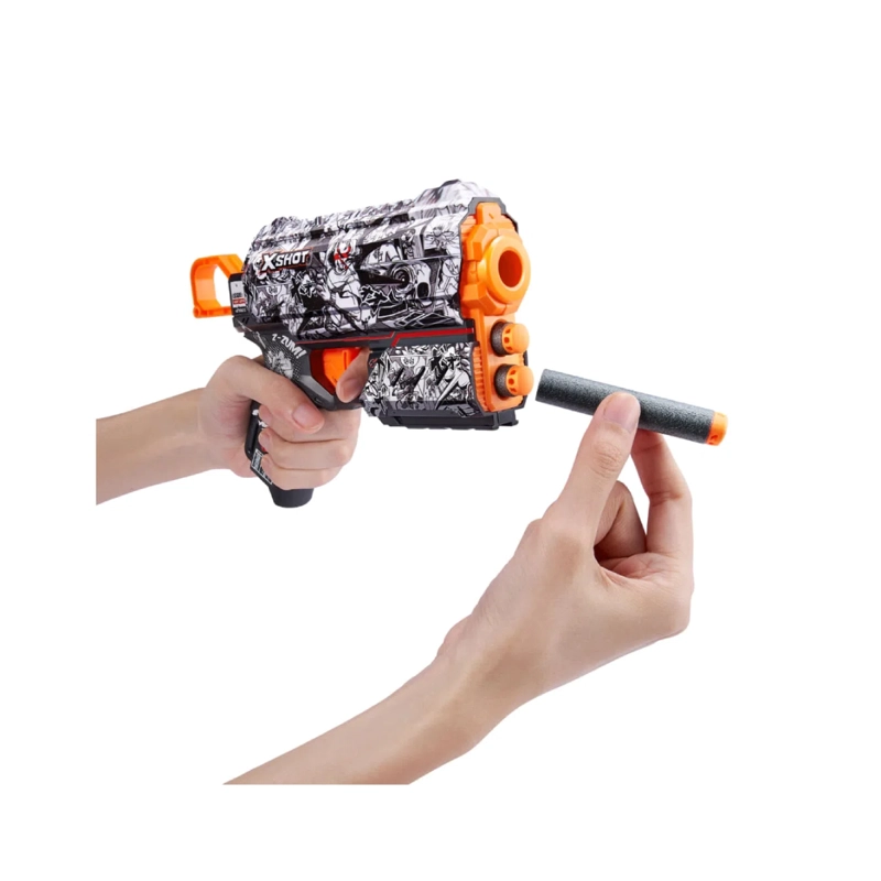 LANZA DARDOS X-SHOT FLUX SKINS CON 8 DARDOS ILLUSTRATE - 3
