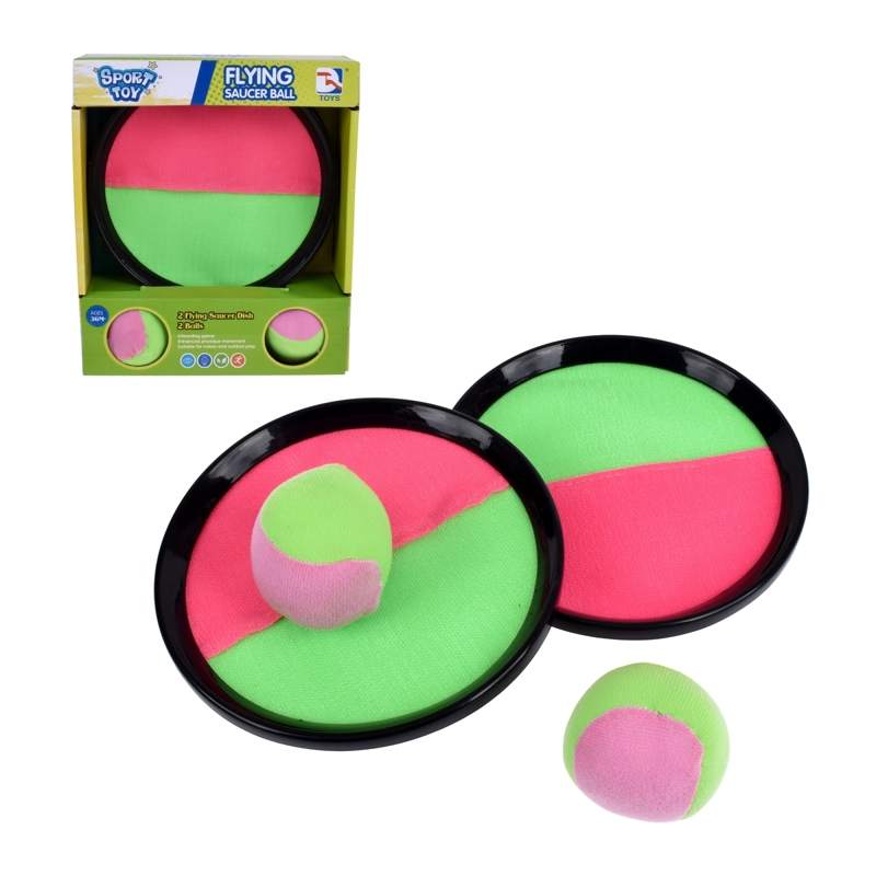 JUEGO LANZA Y ATRAPA ANSALDO 2 PELOTAS IMPERMEABLES - 1