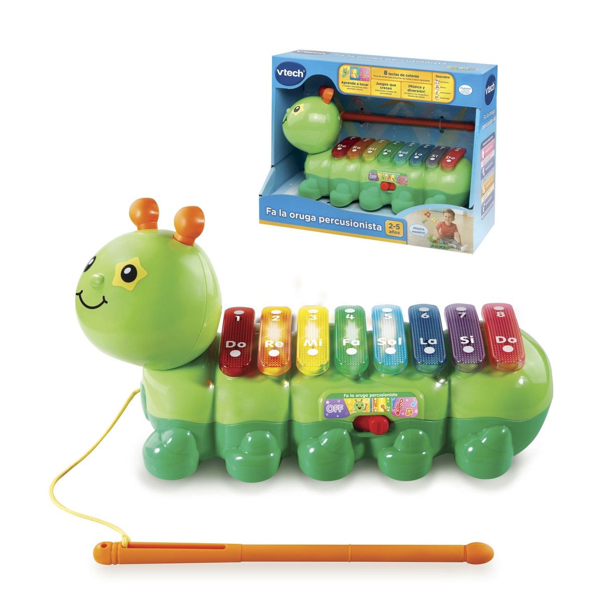 JUGUETE VTECH MULTICOLOR FA LA ORUGA PERCUSIONISTA