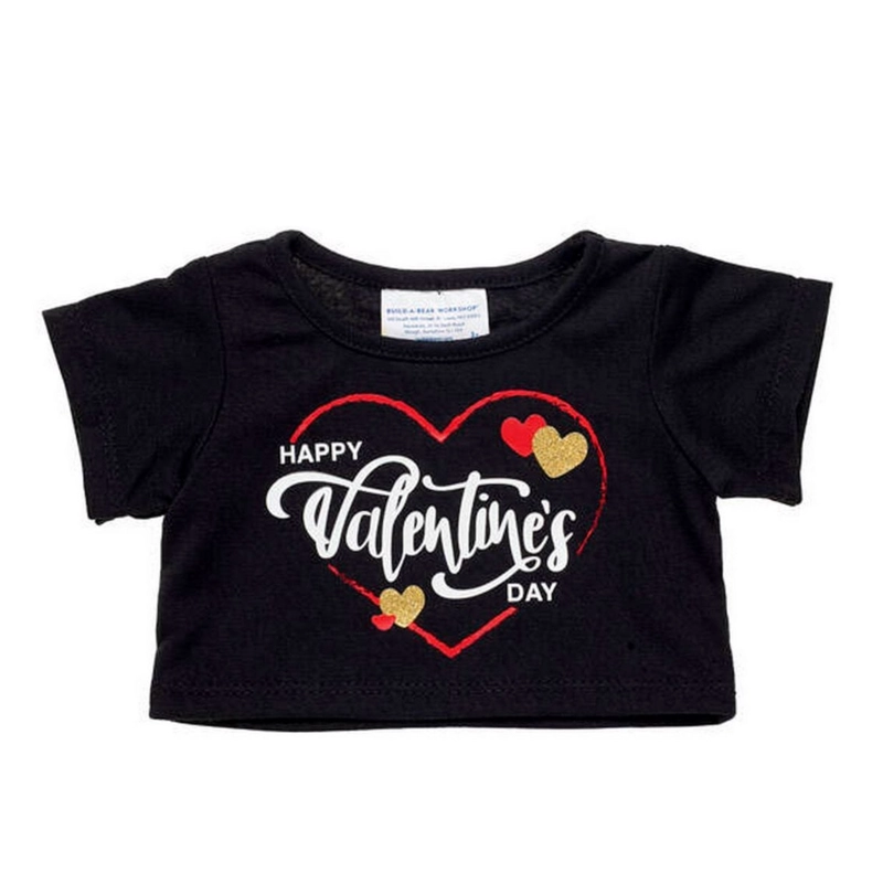 POLERA BUILD A BEAR NEGRA ESTAMPADO HAPPY VDAY - 1