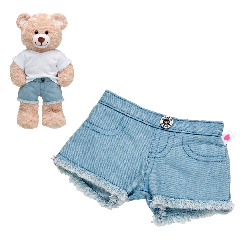 SHORT BELLOS BLUE JEANS FLECOS BUILD-A-BEAR - 1