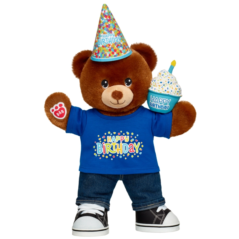 CUPCAKE DE FELPA AZUL BUILD A BEAR CUMPLEAÑOS - 2