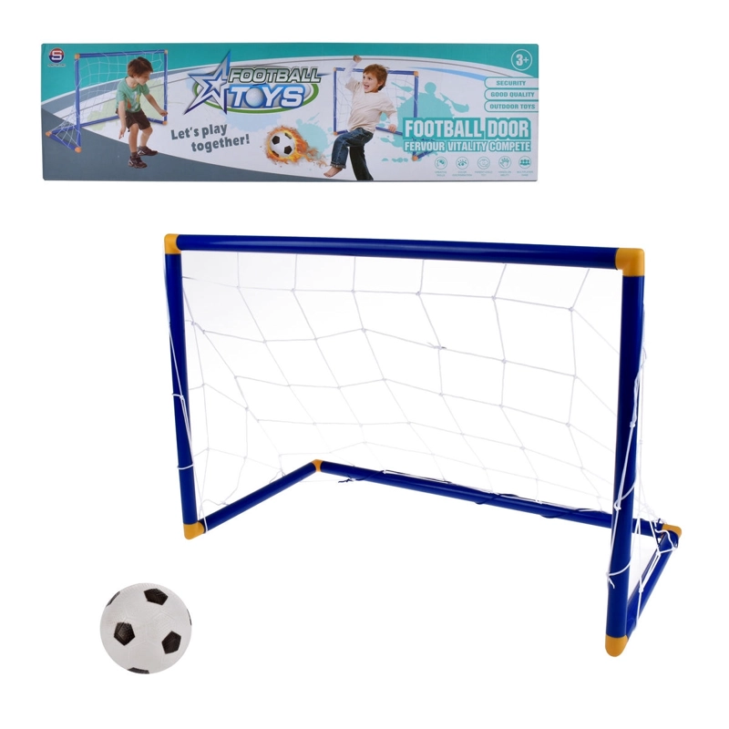 ARCO DE FUTBOL DE 55 X 36 CM CON PELOTA Y BOMBIN - 1