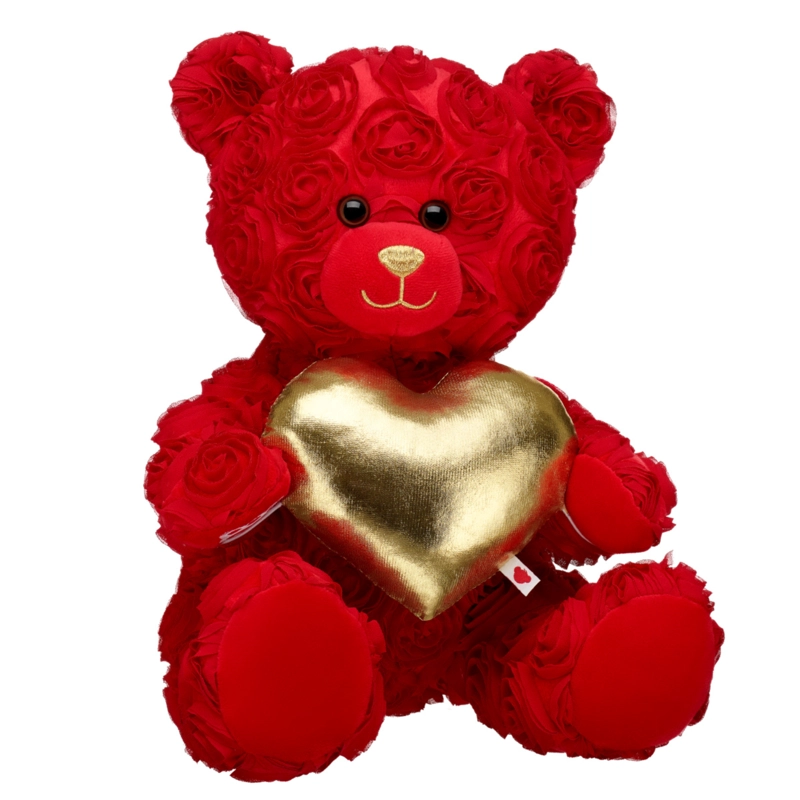 MUÑEQUERA BUILD A BEAR CORAZON DORADO FELPA SUAVE - 2