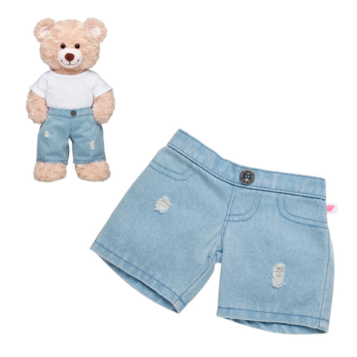 BLUE JEANS ROTOS CLAROS BUILD A BEAR PARA OSITOS - 2