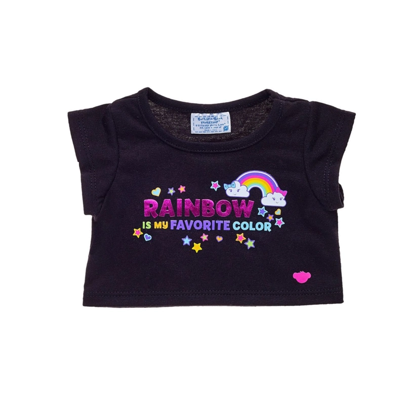 POLERA NEGRA ARCOIRIS BUILD-A-BEAR - 1