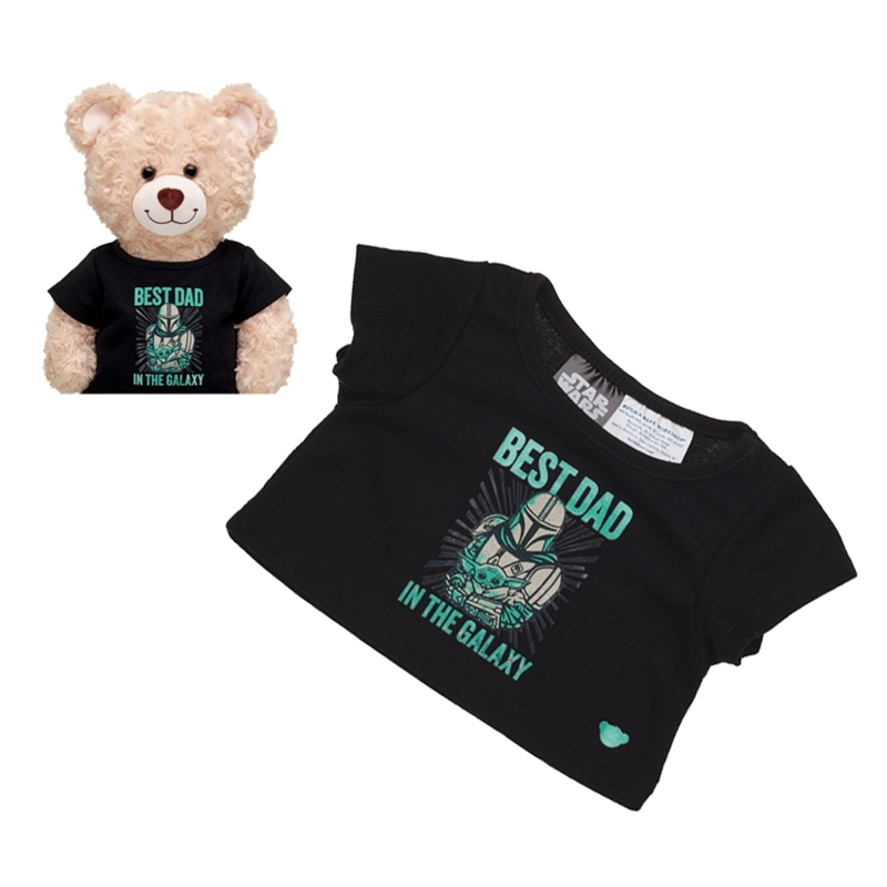 POLERA NEGRA BEST DAD STAR WARS BUILD-A-BEAR - 1