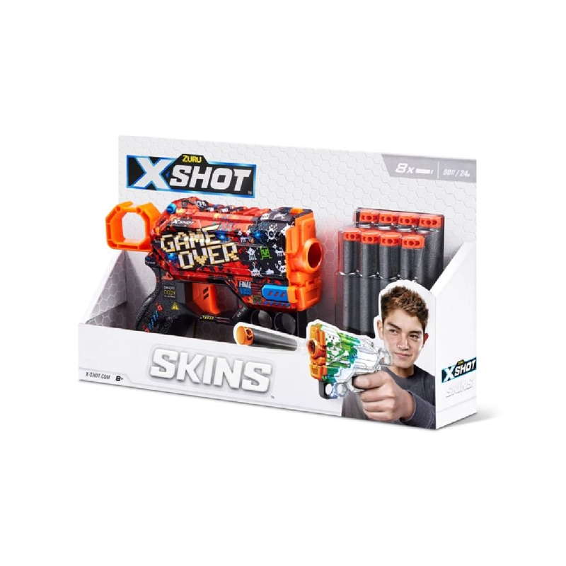 LANZADOR DE DARDOS X SHOT MENACE SKINS GAME OVER 8 DARDOS - 7