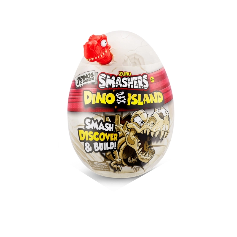 NANO HUEVO SMASHERS DINO ISLAND ZURU - ROJO - 2