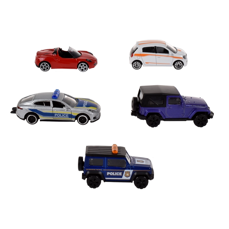VEHICULOS MAJORETTE SET COLECCION CAMIONETA 911 5 UNIDADES - 1