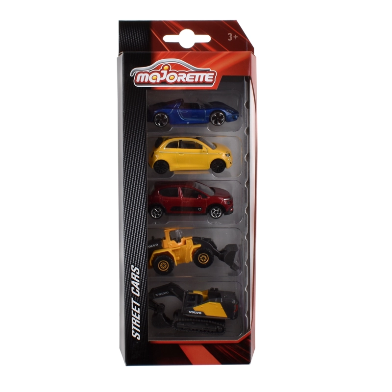 VEHICULOS MAJORETTE SET COLECCION 5 UNIDADES PALA CARGADORA - 1