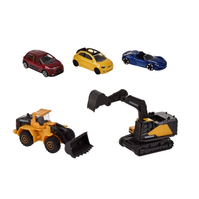 VEHICULOS MAJORETTE SET COLECCION 5 UNIDADES PALA CARGADORA - 2