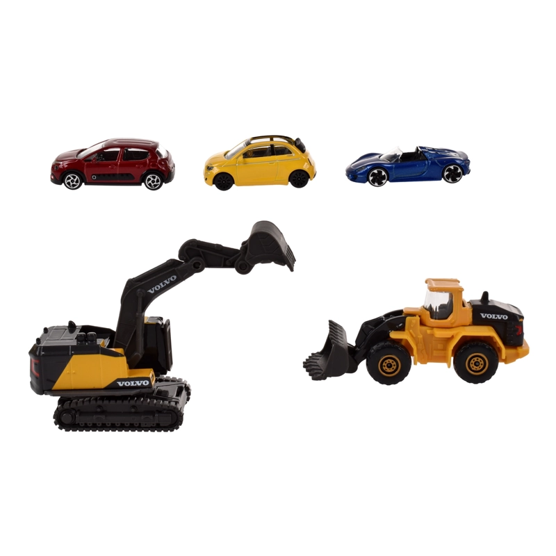VEHICULOS MAJORETTE SET COLECCION 5 UNIDADES PALA CARGADORA - 3
