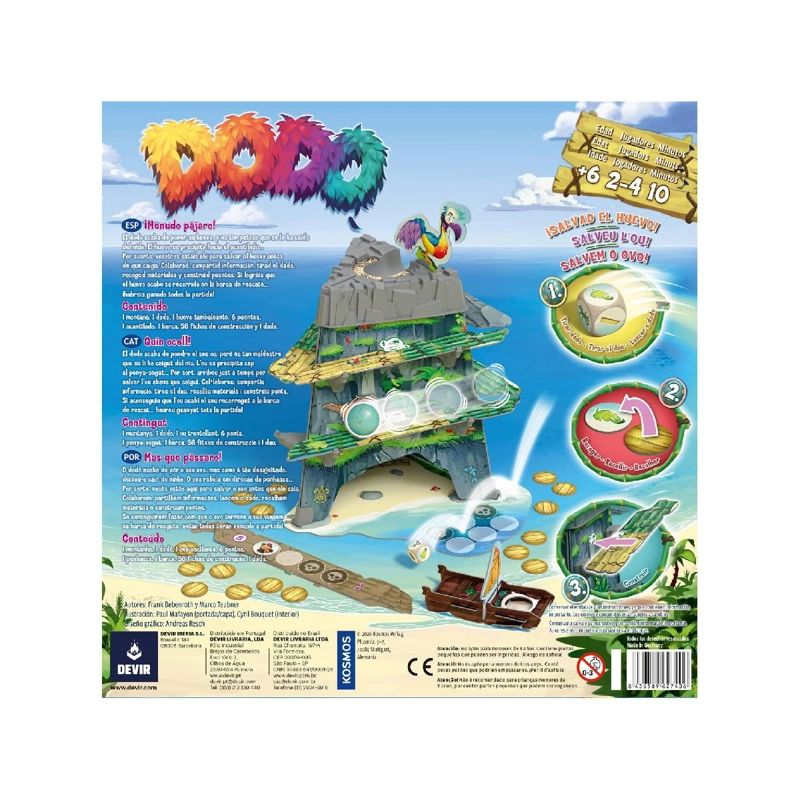 DODO JUEGO DE MESA COOPERATIVO 3D - 3
