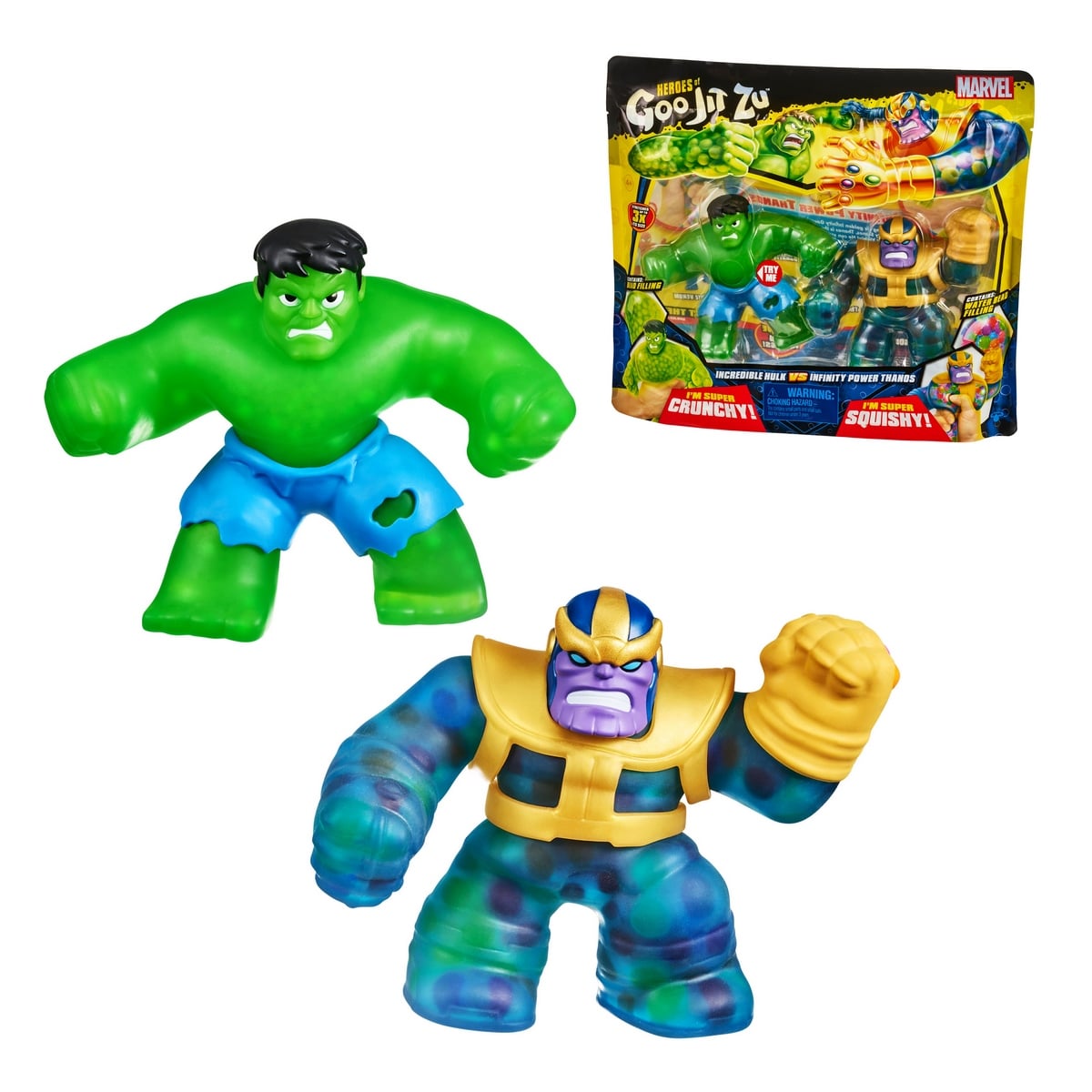 FIGURAS DE ACCION HEROES OF GOO JIT ZU PACK THANOS VS HULK - 1