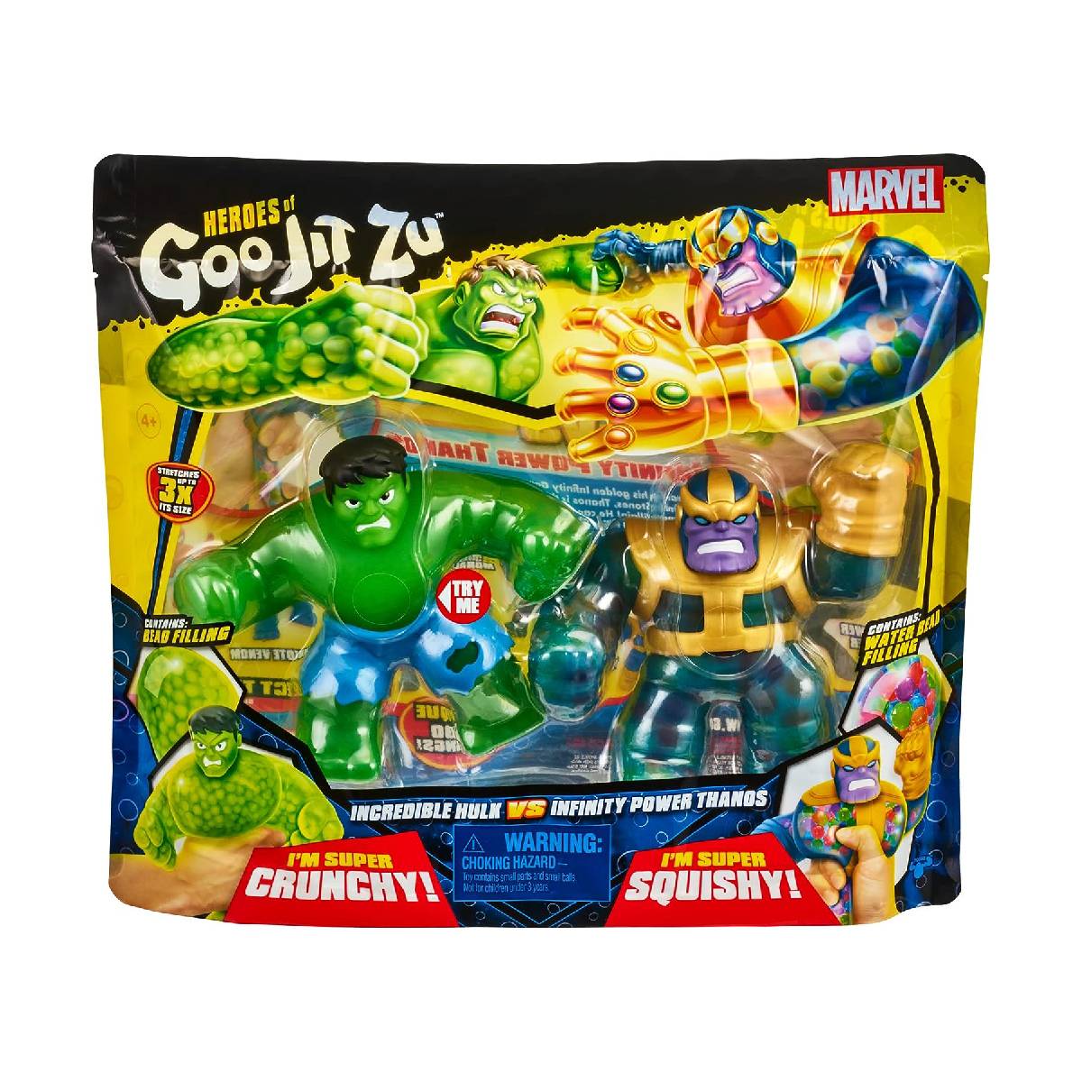 FIGURAS DE ACCION HEROES OF GOO JIT ZU PACK THANOS VS HULK - 4
