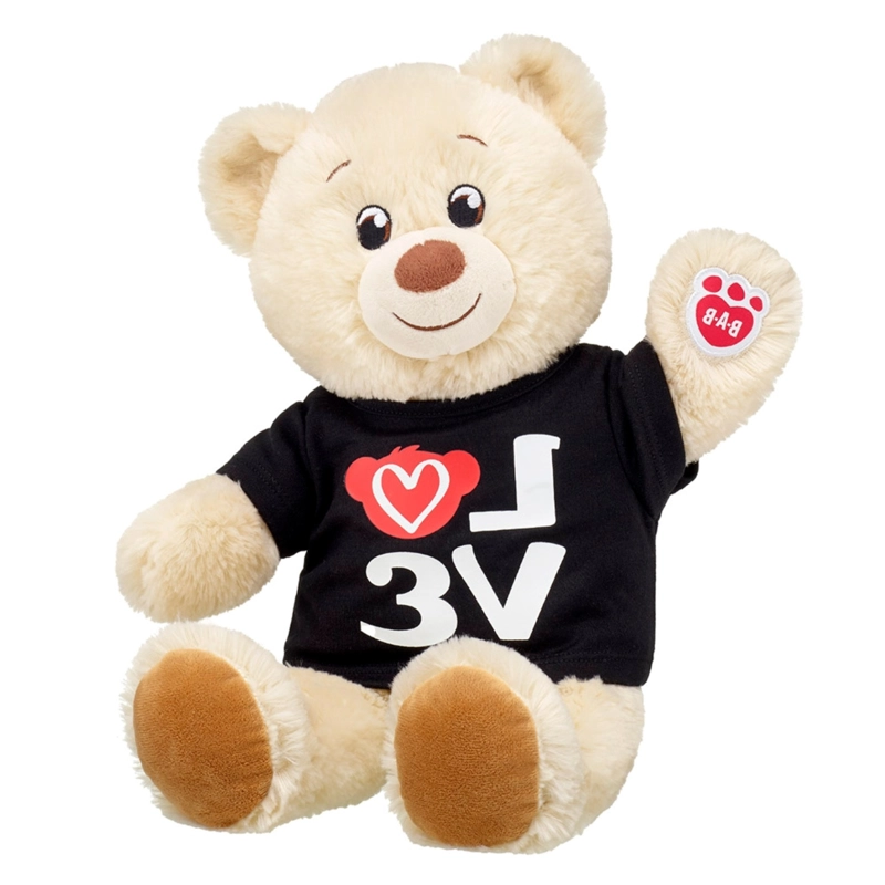POLERA BUILD A BEAR NEGRA ESTAMPADO LOVE PELUCHE - 2