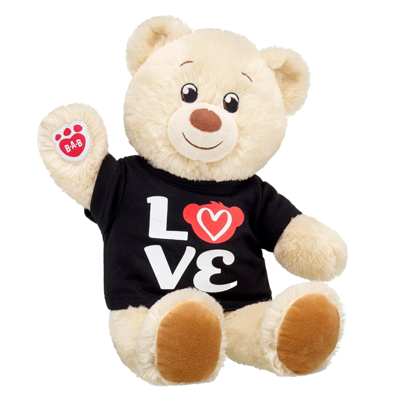 POLERA BUILD A BEAR NEGRA ESTAMPADO LOVE PELUCHE - 3