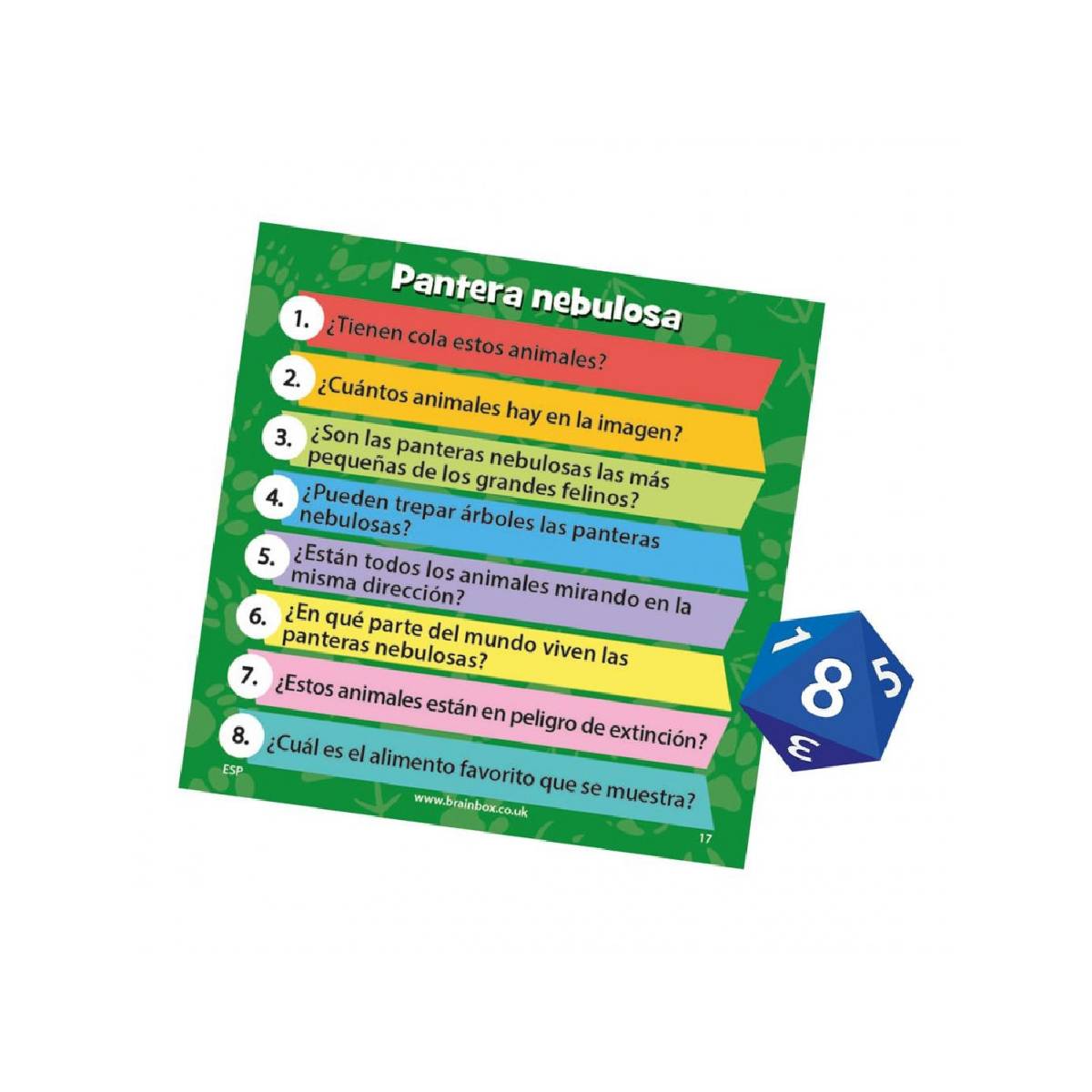 JUEGO DE CARTAS BRAINBOX ANIMALES OBSERVACION Y MEMORIA - 2