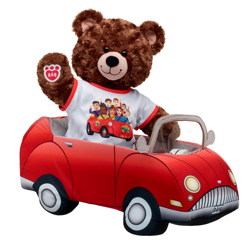 AUTO DE PELUCHE BUILD A BEAR ROJO PARA AMIGOS PELUDOS - 1