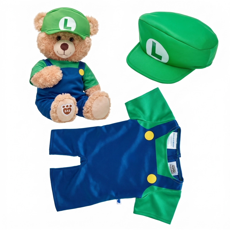 DISFRAZ LUIGI MARIO BROS BUILD-A-BEAR - 2