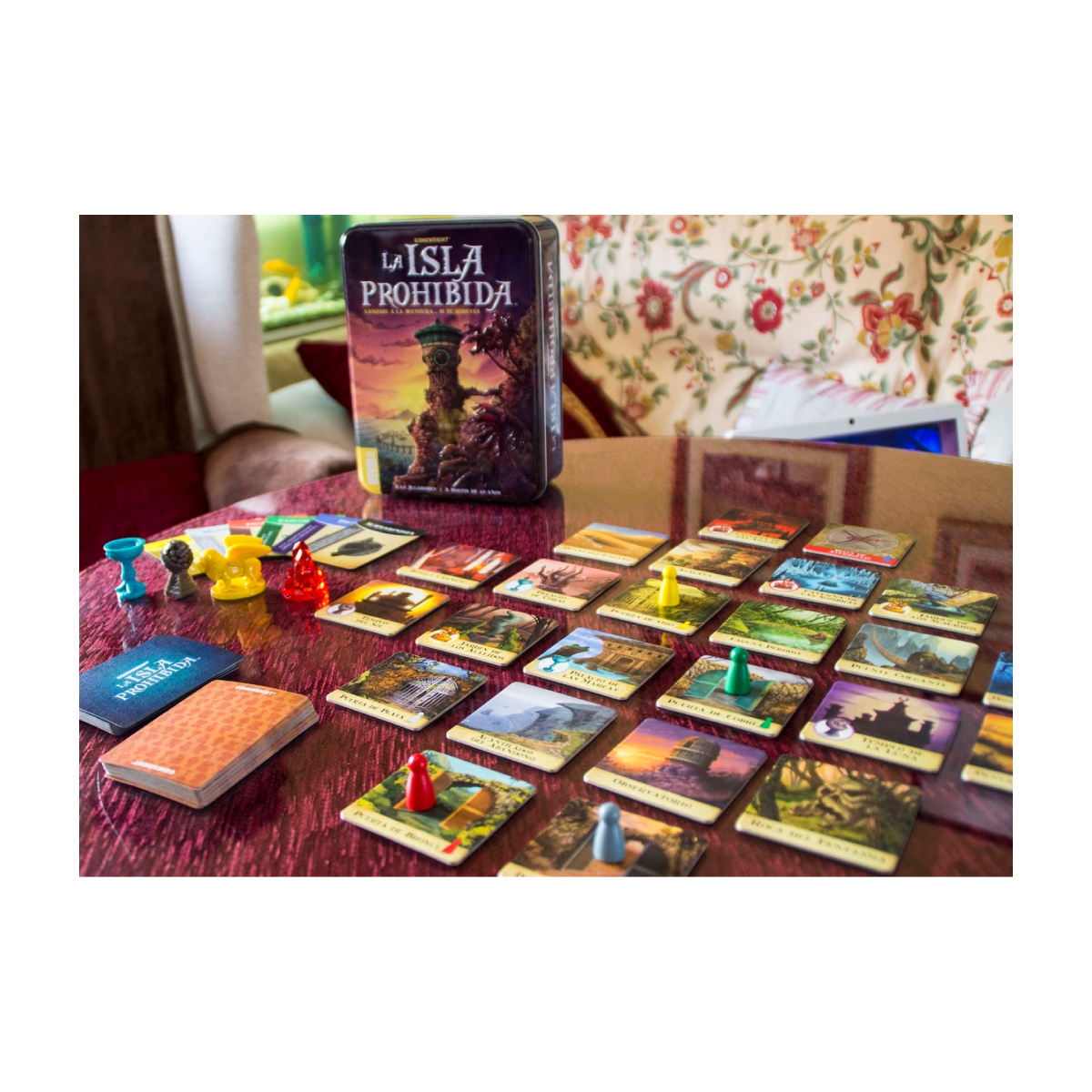 JUEGO DE MESA LA ISLA PROHIBIDA 4 JUGADORES AVENTURA - 2