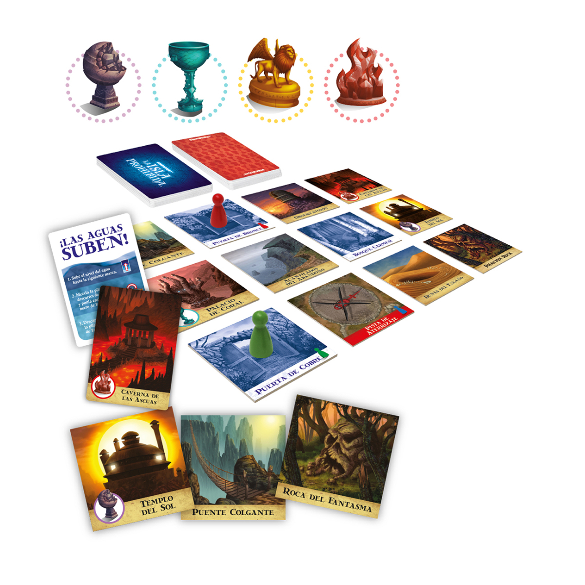JUEGO DE MESA LA ISLA PROHIBIDA 4 JUGADORES AVENTURA - 4