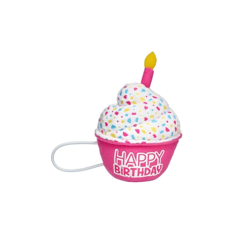 ACCESORIO BUILD A BEAR CUPCAKE ROSADO FELIZ CUMPLEAÑOS - 1