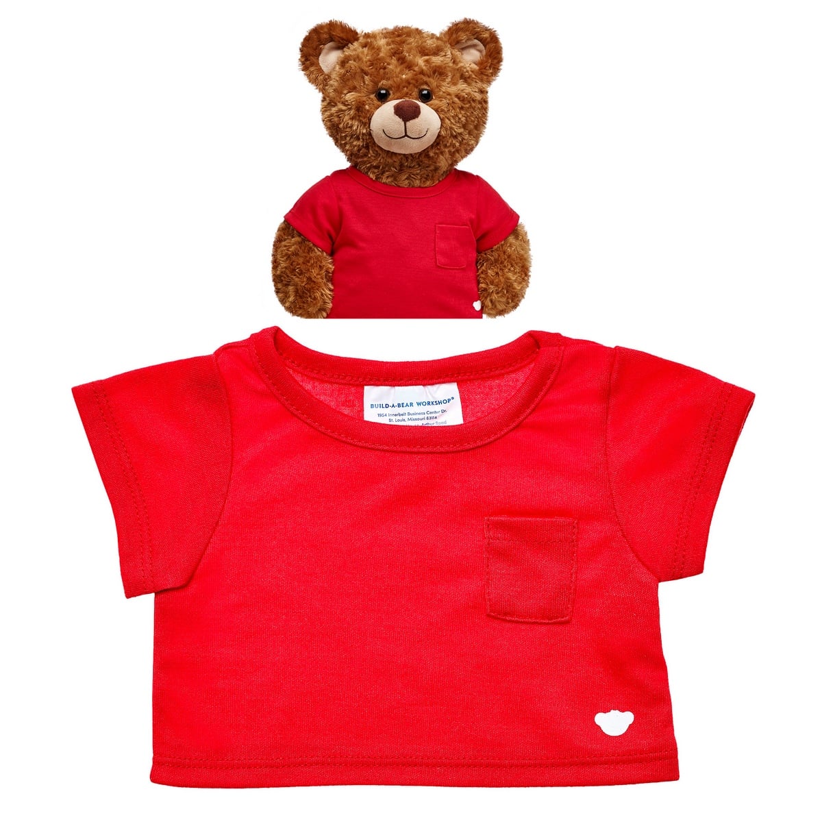 POLERA BUILD A BEAR ROJA PARA PELUCHES - 2